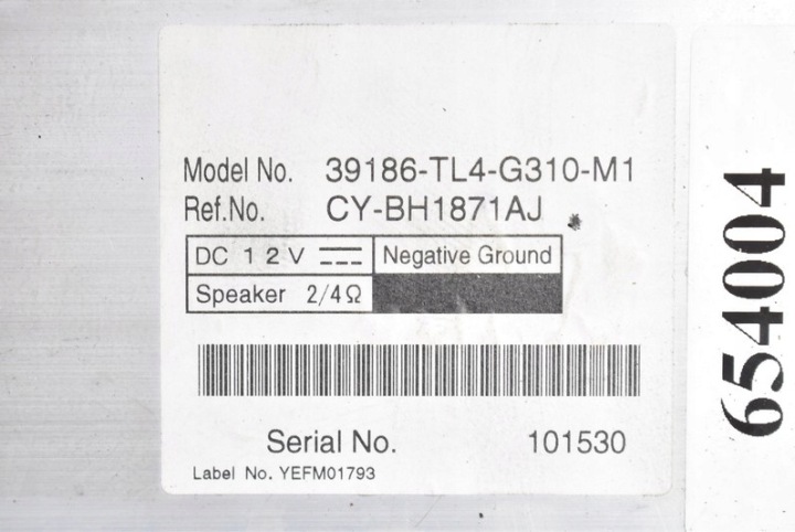 фото №10, Усилитель 39186-tl4-g310-m1 honda accord 8 viii 08-15