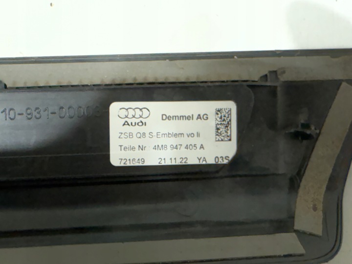 фото №6, Audi q8 4m8 планка порогова лівий перед оригінал !