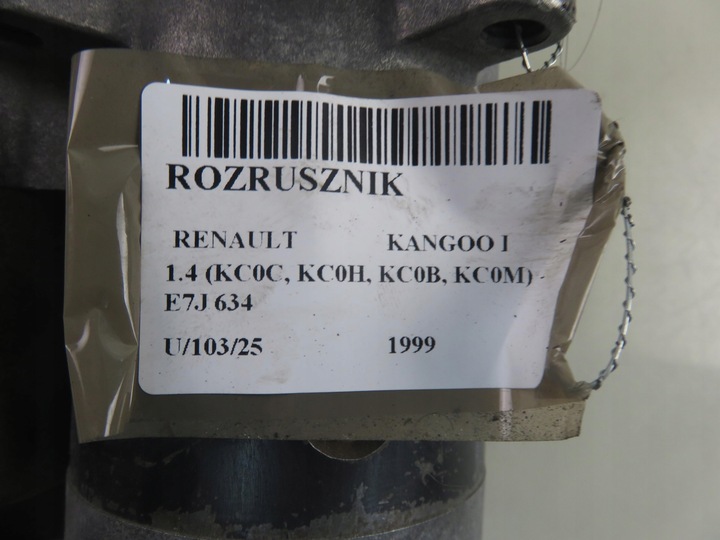 фото №12, Стартер renault kangoo i 1.4 8v 75 - e7j 634 7700274351 m002t13581