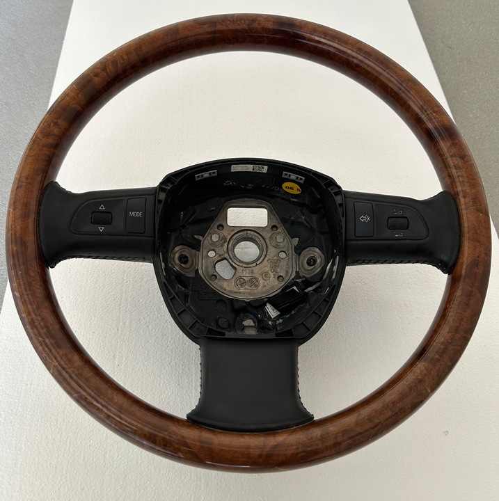 фото №3, Audi a6 c6 4f кермо дерев'яна шкіра оригінал