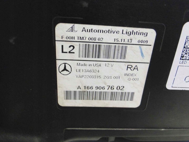 фото №11, Mercedes gle w166 166 лампа права led ils європа