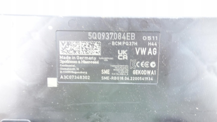 фото №10, Модуль блок управления  bcm комфорта volkswagen skoda 5q0937084eb