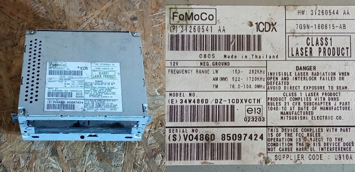 фото №1, Радіо зчитувач cd volvo s80 ii v70 iii xc70 iii