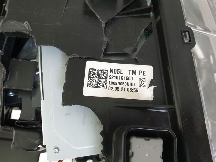 фото №12, Ліва лампа перед hyundai santa fe iv рестайлінг led 20- 92101s1600 пошкоджена