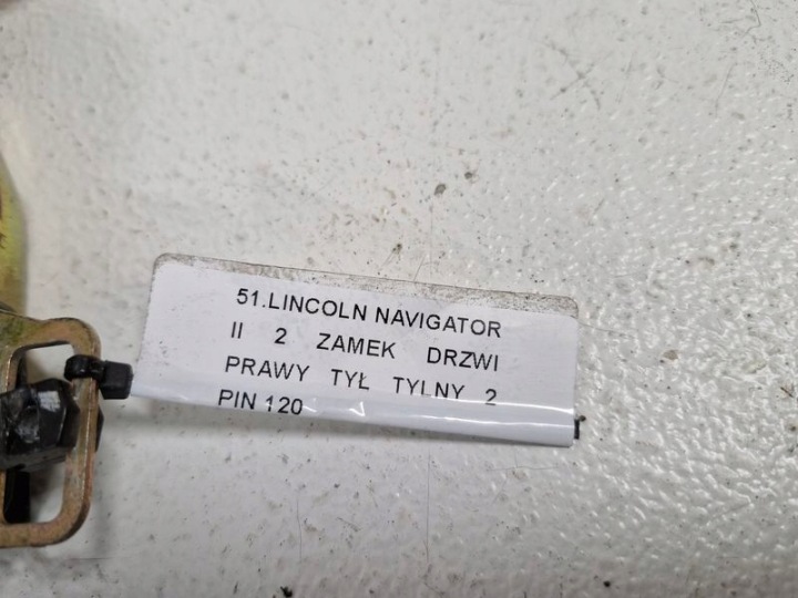 фото №6, Lincoln navigator 2 ii замок двері праві зад заднє 2 pin