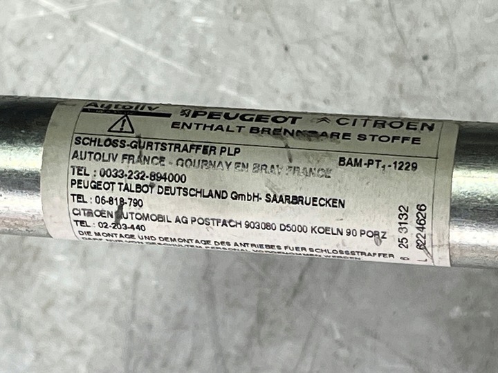 фото №8, Подушки водія пасажира ремені датчик комплект оригінал citroen c4 picasso ii