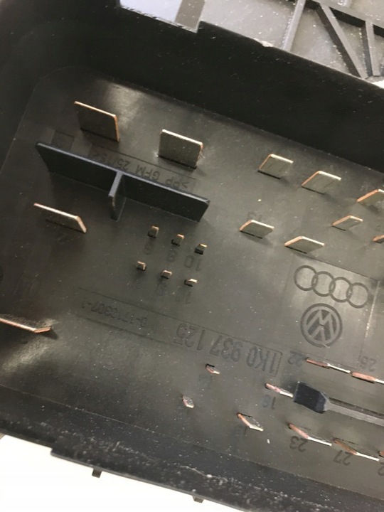 фото №10, Коробка предохранителей seat altea 5p1 vw audi skoda 1k0937125 1k0937132f