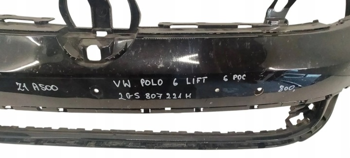 фото №10, Vw polo vi 6 рестайлинг 2020- бампер передний перед 2gs807221h 6xpdc