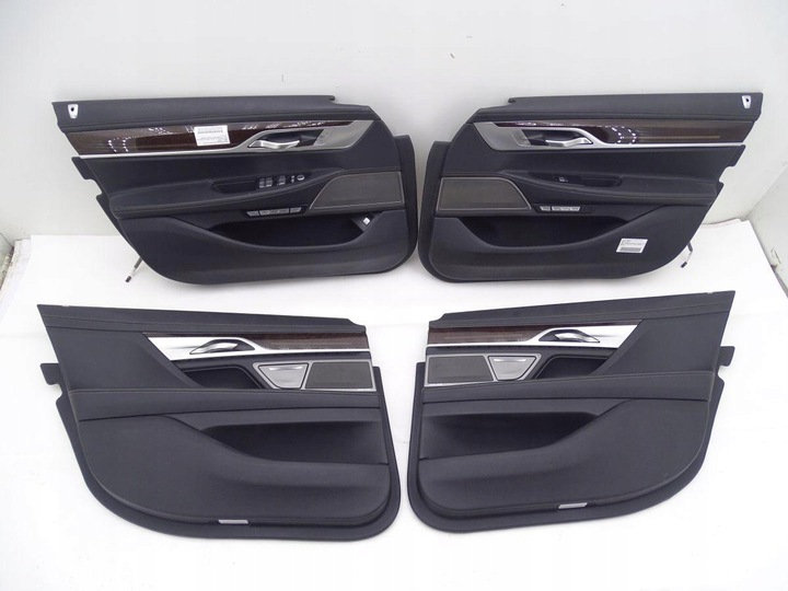 фото №8, Bmw 7 g12 15-22 сидіння комфорт диван обшивки чорна шкіра європа 74tys km