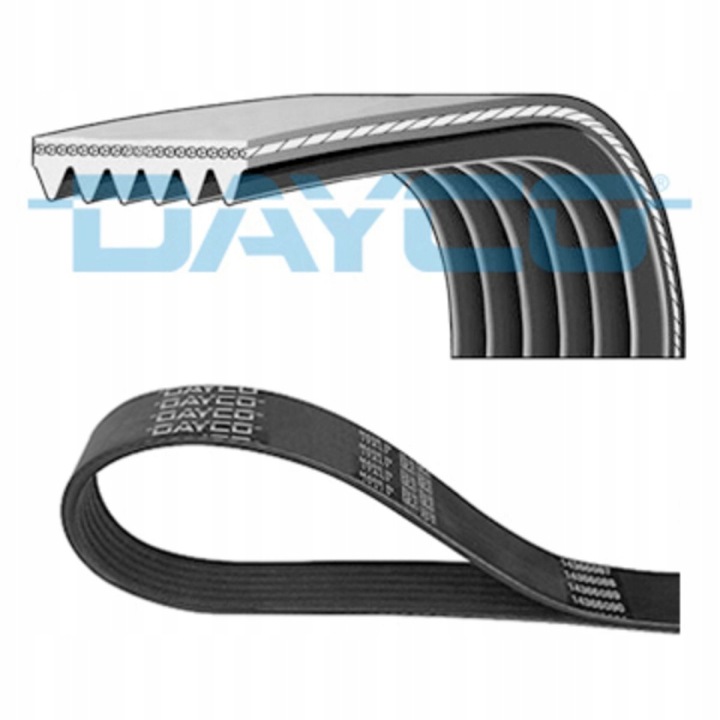 фото №10, 6pk1050 dayco лента klinowy wielorowkowy cytroen c2 peugeot 1007