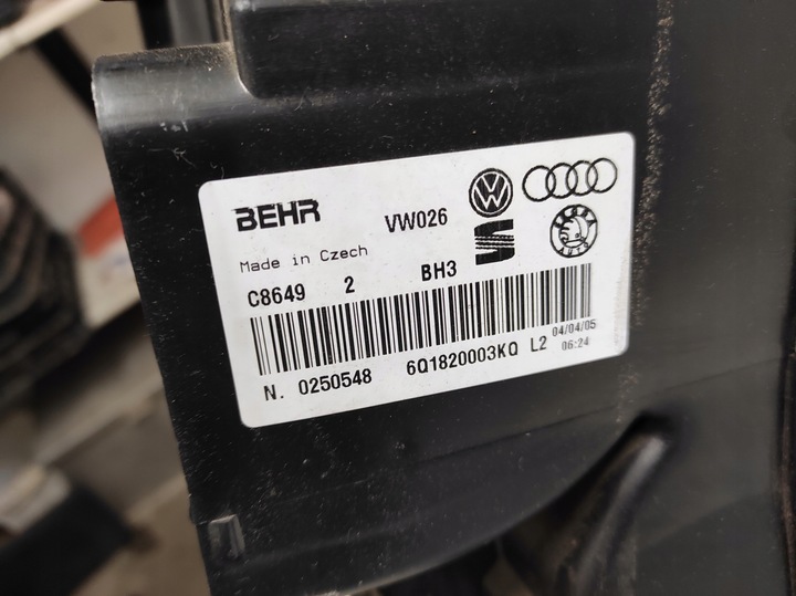 фото №5, Vw polo 4 iv 9n 01- 1.2 отопитель 6q1820003kq