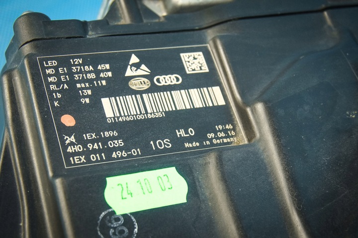 фото №10, Фара matrix led лівий audi a8 s8 4h рестайлінг 4h0941035 комплектний