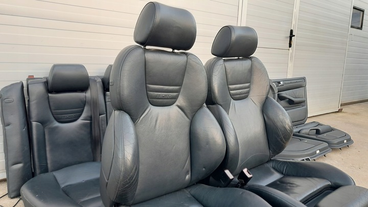 фото №11, Сиденья recaro кожаные w pełnej elektryce кожа подогрев перед+ зад audi a6 c5