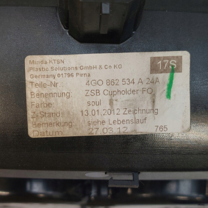 фото №11, Audi a7 c7 держатель бардачок na кружки 4g0862534a