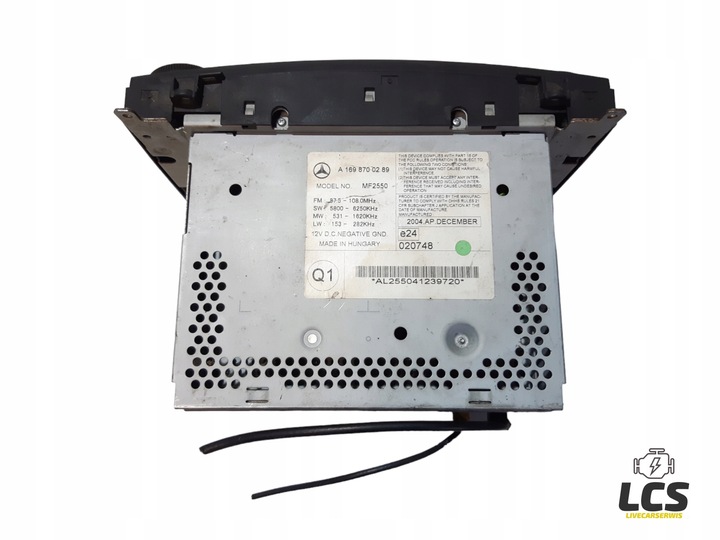 фото №6, Радио cd радиопроигрыватель mercedes w169 a-klasa a1698700289