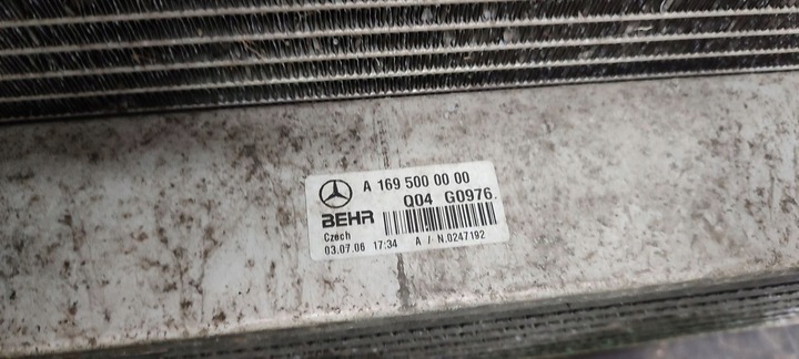 фото №13, Радіатор води кондиціонера вентилятор mercedes w245 b-klasa 2,0 cdi