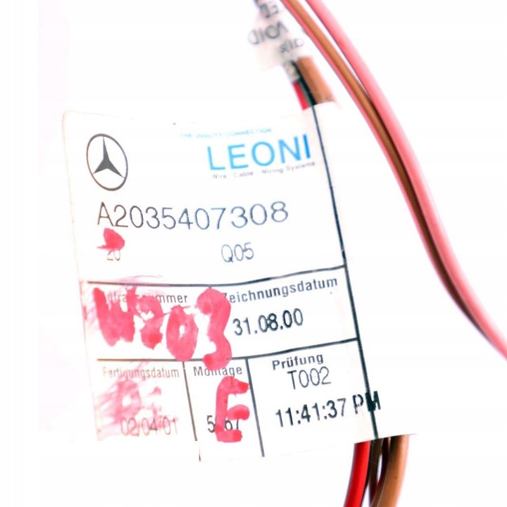 фото №10, Mercedes c w203 джгут двері лівий праві зад