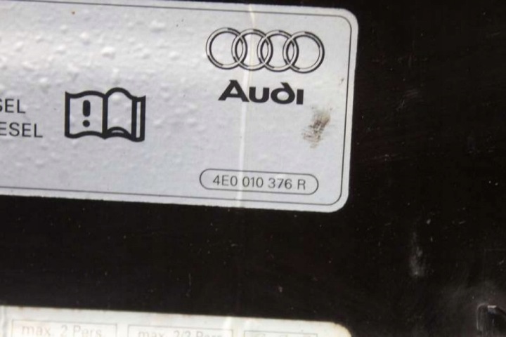 фото №8, Кришка заливання пального чорна 4e0010516f audi a8 d3 05-07