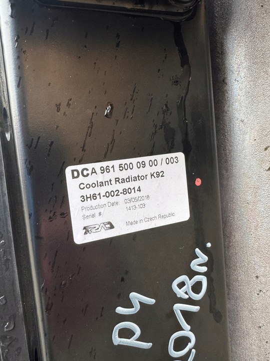 фото №4, Радіаторів комплект води інтеркулер mercedes actros mp4 2018r a9615000900