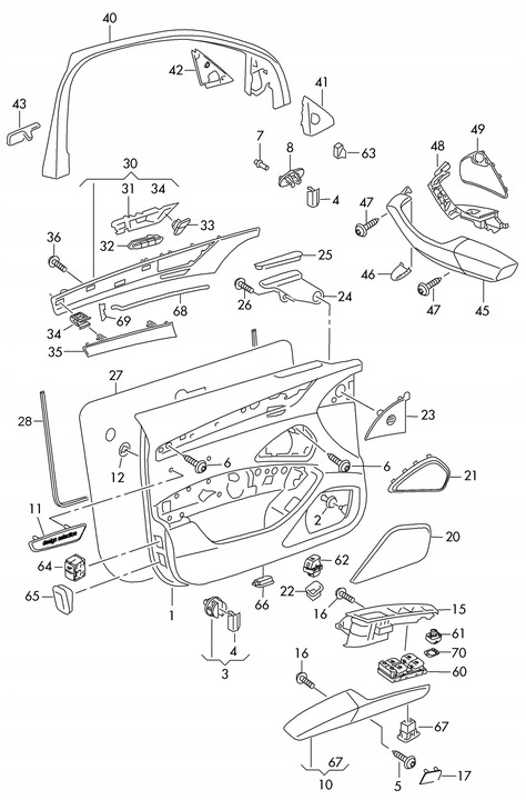фото №13, Накладка защита зеркало audi a8 s8 d4 4h1857505a