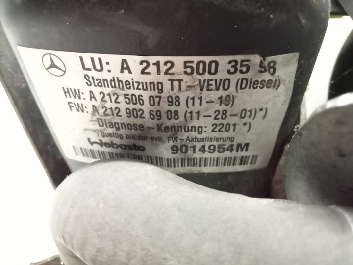 фото №12, Mercedes w218 cls 3.0 v6 10-18 вебасто комплект eu