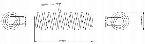 фото №1, Monroe пружина підвішування se3344