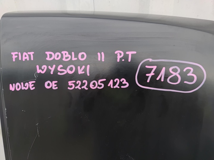 фото №9, Fiat doblo ii combo ii maxi високий двері праві зад задні нове oem номер 7183