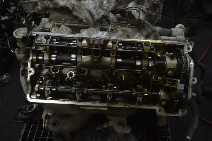фото №12, Двигатель стойка бензиновый n62b44 7534012 bmw e63 4.4 v8 333km 03-07 kompresja