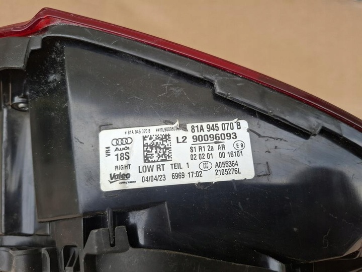 фото №11, Лампа задняя правая audi q2 81a valeo