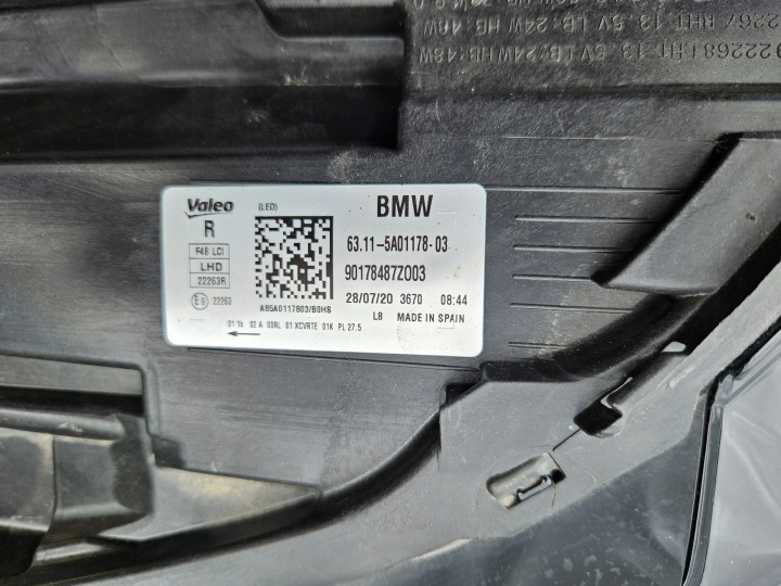 фото №9, Bmw x1 f48 рестайлинг фара передняя правая (правая фара, головной свет) полный led