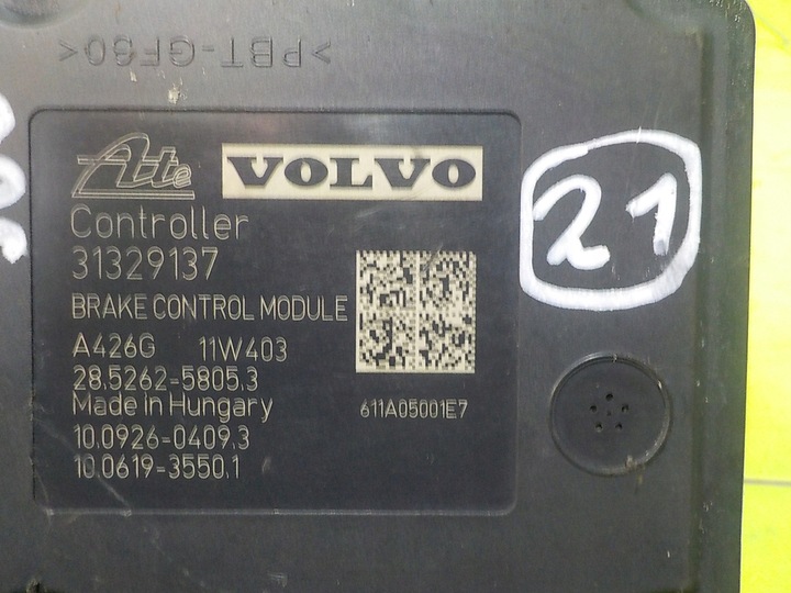 фото №7, Volvo v60 i s60 ii 11r 2.4 d5 насос abs p31329137 10.0212-0543.4