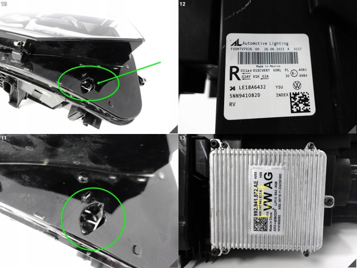 фото №11, Vw tiguan ii 5nn рестайлінг 20- фара iq.light повний led права перед eu 082d+moduł