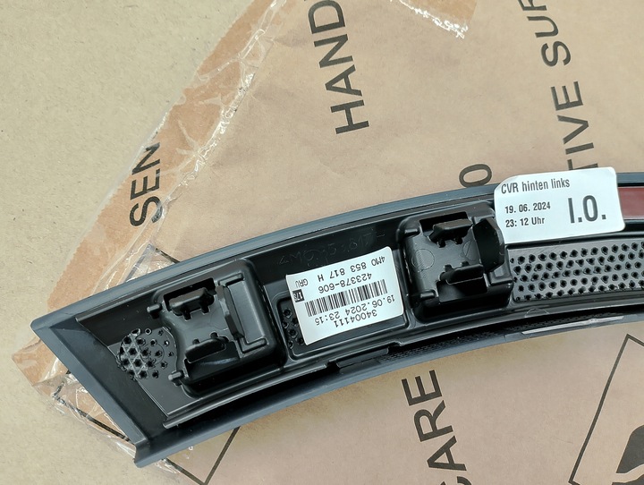 фото №10, Audi q7 4m0 планка накладка крыльев левый зад - запчасть задняя серп