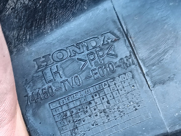 фото №9, Honda civic ix универсал планка накладка крыльев зад левая 74450-tv0-e010-m1