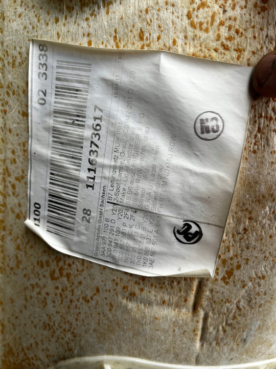 фото №6, Потолок vw passat b7 sedan 3ae867501j