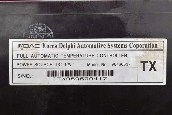 фото №8, Панель керування повітропровід клімат 96460537 chevrolet evanda 04-06