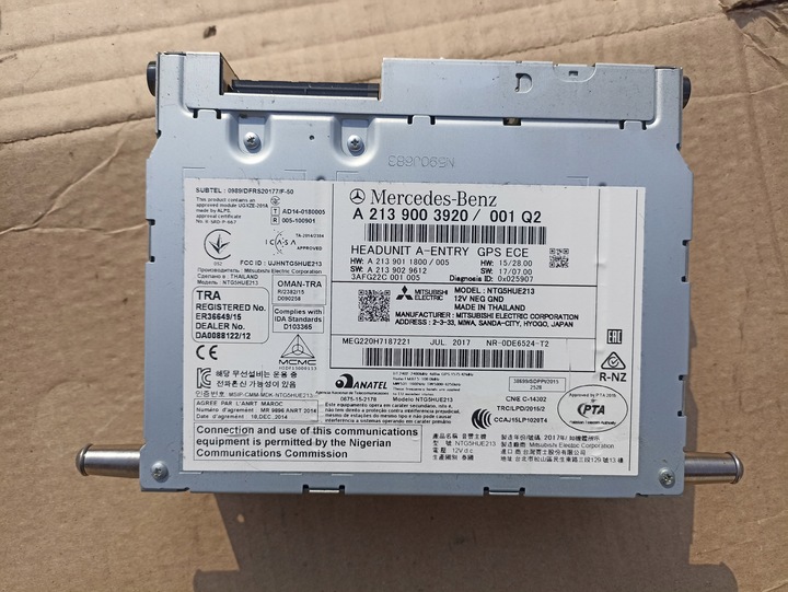 фото №1, Радіо навігація gps зчитувач cd mercedes w213 e-klasa