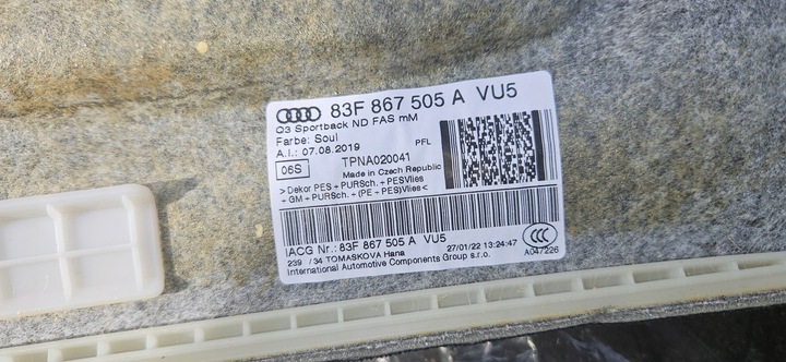 фото №6, Потолок audi q3 sportbak 83f867505a демонтаж