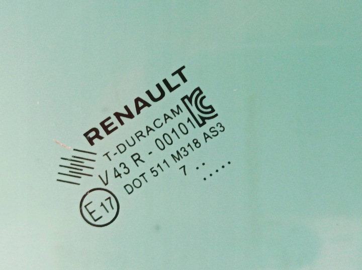 фото №2, Скло двері лівий зад 17 r sedan 4d t-duracam renault megane iv 2016-2024