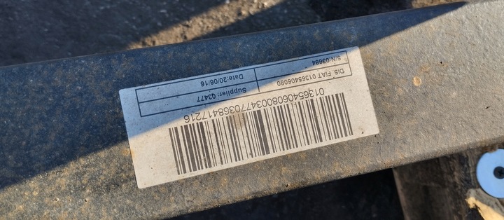 фото №14, Вісь задня балка зад 16' підвішування fiat ducato iii 2.3 16r 01374250080