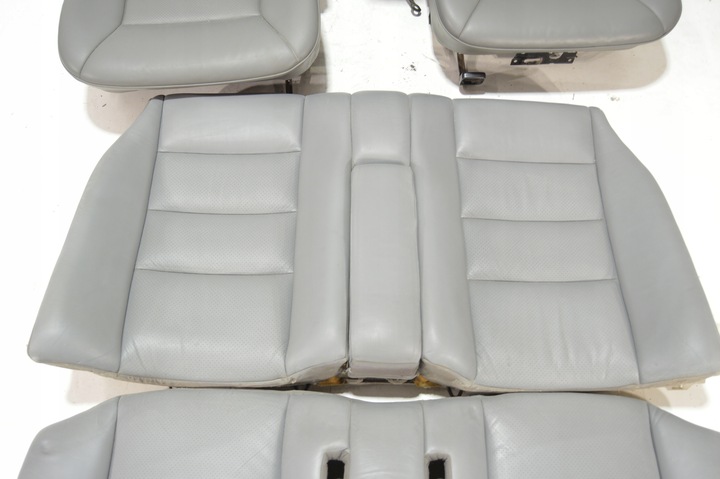 фото №4, Сидіння диван перед зад mercedes w124 cabrio a124 сірий шкіра механічне