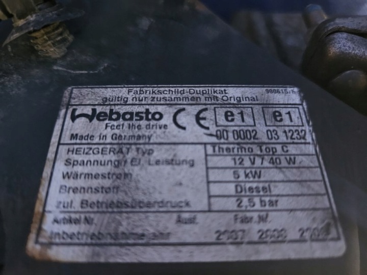 фото №7, Отопление стояночный вебасто iveco daily iii 3.0 hpi