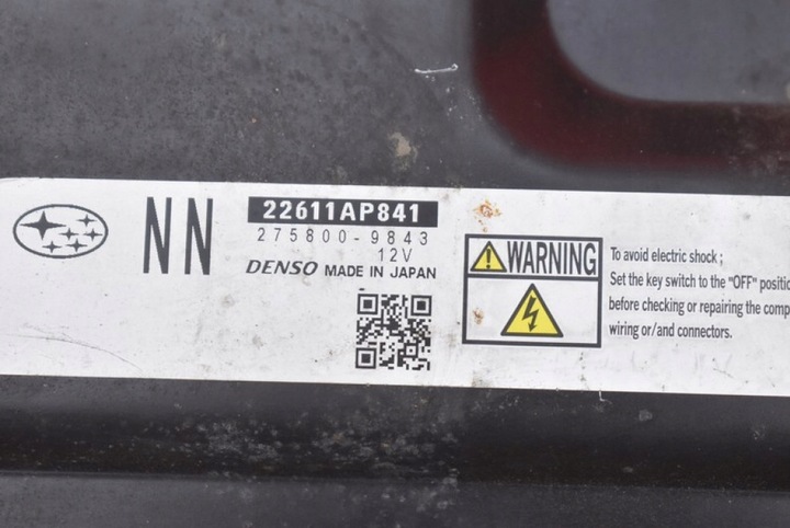 фото №7, Блок управления компьютер двигателя 275800-9843 subaru legacy v 2.0 d 150 km 09-13