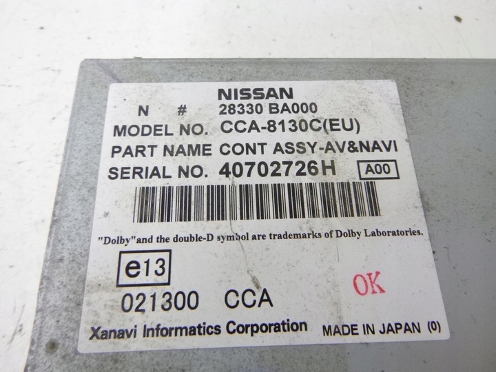 фото №9, Считыватель gps dvd навигации навигация + дисплей nissan primera p12 02-07r.
