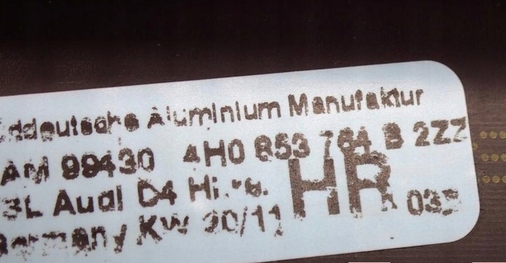 фото №9, Планка декоративная хром дверь audi a8 d4 4h0853764b