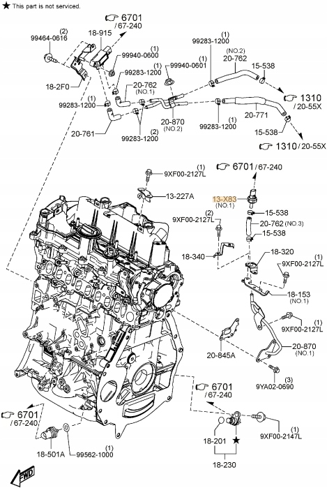 фото №2, Датчик давления выхлопных газов mazda 2 dj cx-3 1.5d sh0918211 оригинал