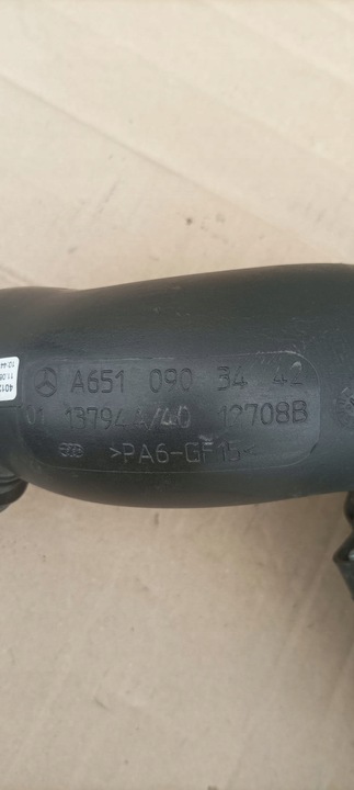 фото №6, Mercedes w205 c класс дроссельная заслонка шланг труба воздуха воздуховод 2.2 cdi 651