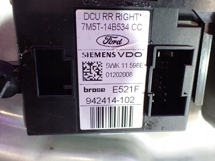 фото №4, Ford c-max подъемник стекла зад правое 7m5t-14b534cc