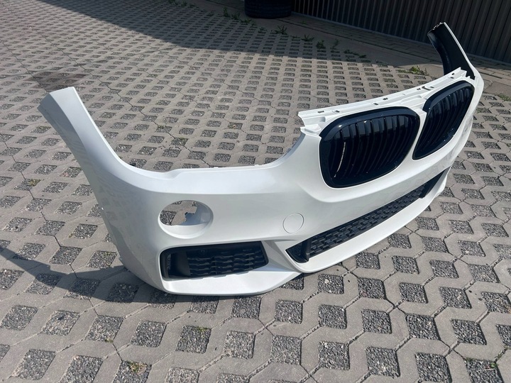 фото №10, Bmw x1 f48 бампер перед переднее комплектный хороший альпийский белый 300 м-пакет