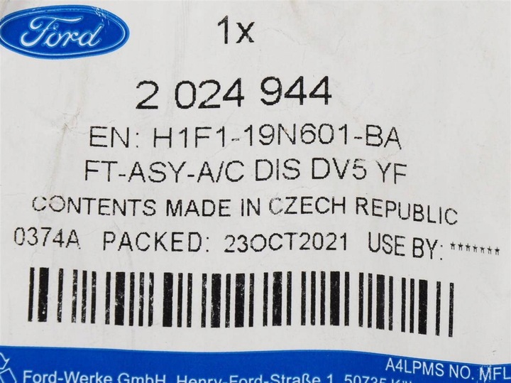 фото №11, Шланг кондиционера focus 16- kuga 16- c-max 16-_ 2024944 _ h1f1-19n601-ba